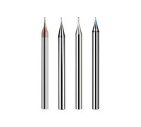 1/5PCS DLC Carbide Micro End Mill 2 Flutes 0.1-0.9mm Diameter Flat MINI Milling Cutter For Aluminum CNC Tools(1PCS,0.4x0.8x4x50)