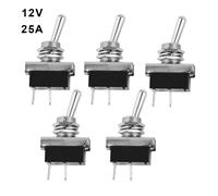 1/5pcs Interruttore a levetta resistente ON/OFF cruscotto auto luce metallo 12V