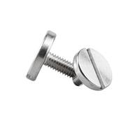 1-5pcs M2/M2.5/M3/M4/M5/M6 acciaio inossidabile 304 viti pubblicitarie con testa piatta e fessura a fenditura, viti a stringimento manuale, M3x6mm