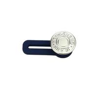 1/5pcs Magic Metal Button Extender For Pants Jeans Sewing Adjustable Retractable Waist Extenders Button Waistband Expander(Silver C,1 PCS)