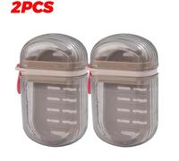 1/5pcs Sapone da Bagno Vassoi Casa Portatile Drenare Trasparente Contenitori