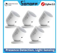 1-5PCS SONOFF Zigbee Sensore di presenza umana SNZB-06P Rilevamento presenza Rilevamento luce Smart Home Automation Supporto Google Alexa