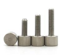 1-5pcs Viti ad alette in acciaio inossidabile M2 M3 M4 M5 M6 M8 Bullone a testa zigrinata(25mm,M4 (5PCS))