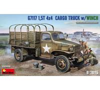 Miniart 550035389 - 1/35 1,5T 4X4 G7117 Camion Cargo Con Verricello - Nuovo