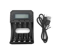 1.5V Aa 3A Litio Batterie Caricabatterie Dock 4-Slot Design Con USB Tipo C Input