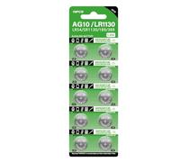 1.5V Cell Battery, LR1130 Anti-Creeping Button & Portable Watch Cell, 10-Pack Small Electronic Device Supplies for Calculators, Watches, Clocks, Toys, Remote Controls, Key, Home Electronics