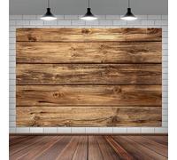 1.5x1m Sfondo legno Muro di legno rustico Marrone Tavola di legno vintage Sfondo fotografico Neonato Baby Shower Festa di compleanno Torta Decorazioni da tavola Banner Photo Booth Puntelli
