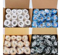 1/6/12 rotoli di benda elastica autoadesiva nera/bianca/nude/blu, benda coesiva in tessuto non tessuto flessibile e traspirante (senza scatola) 6 pezzi-Beige,6 pezzi-Nero,12 pezzi - Blu,12 pezzi - Ner