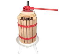 1.6 Gallon Manual Fruit Wine Press W/ 2 Blocks Nature Red Beech Cider Apple Grape Berries Crusher Juice Maker