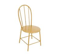 1/6 Miniatura per casa delle bambole Sedia da pranzo in metallo Scena di vita