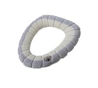 1-6 Pezzi Cuscino for WC Cuscino for Sedile WC for Uso Domestico Coprisedile Universale Stagionale, Coprisedile WC Spesso Invernale(Grey And Beige 1pcs)