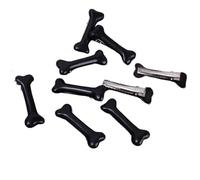 1-6 pezzi forcine for capelli nere e bianche a forma di osso for donne, dolci, ragazze, Y2K, adorabili fermagli for capelli, divertenti e vivaci, con clip laterale a forma di osso di cane.(Black,6pcs)