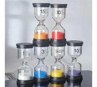 1/6 pezzi Giocattolo anti-stress con timer colorato raffinato 1min/3min/5min/10min/15min/30min Timer per giochi, aula, casa, ufficio (Colore casuale) 1 minuto,6 pezzi (1/3/5/10/15/30 minuti ciascuno c