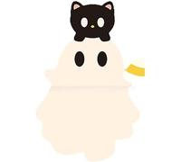 1/6 pezzi Halloween Ghosts Series Blind Box, Mini Ghost Figure Model, Carino Peel-and-Stick Mobile Phone Decor Gift