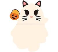 1/6 pezzi Halloween Ghosts Series Blind Box, Mini Ghost Figure Model, Carino Peel-and-Stick Mobile Phone Decor Gift