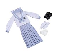 1/6 Scale Figure Doll Uniforme scolastica Set Costume Top a maniche lunghe Set