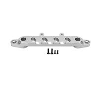 1/6 SCX6 RC Car Front Body Support Frame, supporto per la scocca anteriore in lega di alluminio lavorata a CNC per 1/6 SCX6, JLU, WRANG, LER con stabilità migliorata e design legge (Argento)