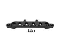 1/6 SCX6 RC Car Front Body Support Frame, supporto per la scocca anteriore in lega di alluminio lavorata a CNC per 1/6 SCX6, JLU, WRANG, LER con stabilità migliorata e design legge (Nera)