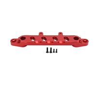 1/6 SCX6 RC Car Front Body Support Frame, supporto per la scocca anteriore in lega di alluminio lavorata a CNC per 1/6 SCX6, JLU, WRANG, LER con stabilità migliorata e design legge (Rossa)