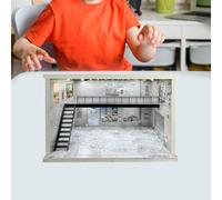 1/64 1/36 1/32 Bilancia Garage Vetrina Sfondo Antipolvere Modello di Auto