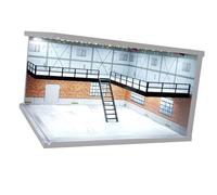 1/64 1/36 1/32 Scheda modello della scena dell'auto con sfondo di scatola di