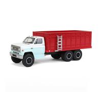 1/64 1983 Chevrolet C70 Tandem Grano Camion W/ Luce Blu / Bianco Cabina & Red