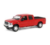 1/64 2004 F-250 Super Duty Girocollo Cabina Pick-Up Camion Red Motormax Diecast