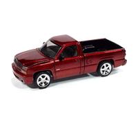 1/64 2005 Chevrolet Silverado Ss Singolo Cabina su Misura Pick-Up Camion, Rosso