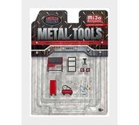 1:64 AMERICAN DIORAMA Accessories Set Officina Garage Tool Grey Red AMDI2419MJ