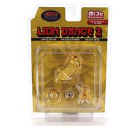 1/64 AMERICAN DIORAMA - FIGURES - SET 4X LION DANCE 2 2404MJ