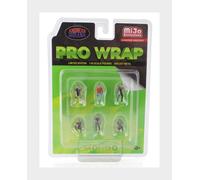 1:64 AMERICAN DIORAMA Figures Set 6X Pro Wrap Various AMDI2413MJ