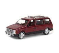 1/64 Auto World 1985 Dodge Caravan, Cremisi Rosso Possente Minivans AWSP167-B