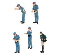 1:64 bambola in miniatura persone plastica distributore di benzina lavoratore