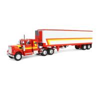 1/64 Bianco Western Star 4900 W/Vintage Reefer Trailer DCP By First Gear