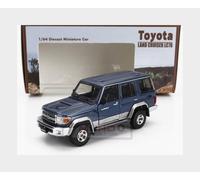 1:64 BM-CREATIONS Toyota Land Cruiser Lc76 2014 Blue Silver BM64B0366LHD