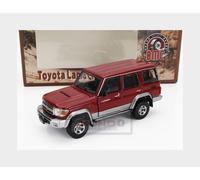 1:64 BM-CREATIONS Toyota Land Cruiser Lc76 2014 Red Silver BM64B0346LHD