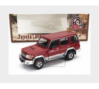 1:64 BM-CREATIONS Toyota Land Cruiser Lc76 2014 Red Silver BM64B0347LHD