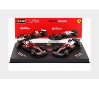 BURAGO 18-56807-16 FERRARI - SET F1 2X SF-25 TEAM SCUDERIA FERRARI HP N 16 SEASO