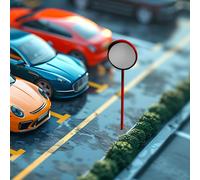 1:64 Diorama Traffic Corner Mirror Model Realistic Micro Street Scene Decor