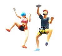 1:64 Figura di arrampicata su roccia in resina Treno Ferrovia Micro