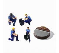 1.64 Figurine di Riparatori in Scala 1:64, Miniature in Resina, Modelli di