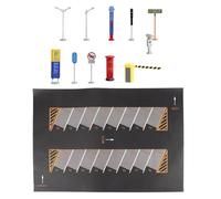 1:64 Grande Parcheggio Mat Modello Auto Diecast Garage Miniature Car Models Show Style C Nero