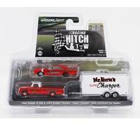 1/64 GREENLIGHT - DODGE - D-100 PICK-UP 1980 WITH TRAILER + SUPER CHARGER 31170A