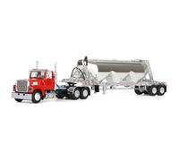 1/64 Heil Rosso Ford LTL 9000 Giorno Cabina Con Pneumatico Tank Rimorchio DCP