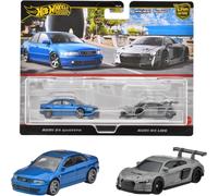 1:64 Hot Wheels 2024 Premium 2-Pack Audi S4 Quattro & Audi R8 Lms 979P