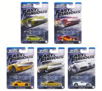 1:64 Hot Wheels 2025 Fast & Furious Set Pista Corse 5 Pz Honda Bugatti
