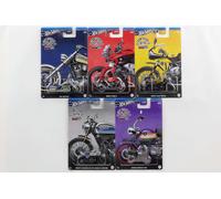 1:64 Hot Wheels Moto Club Set 5 Pz Bagger BMW Ducati Monkey GDG44-977