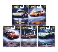 1:64 Hot Wheels Premium 2024 Exotic Envy Reale Riders Set 5 Pezzi Porsche, BMW