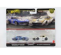 1:64 Hot Wheels Premium Corvette Personalizzato Stingray Coupè + '69 Copo