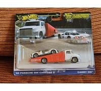 # 1/64 HOT WHEELS TEAM TRANSPORT #66 - PORSCHE 906 CARRERA 6 + CARRY ON #